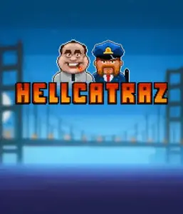 Dive into the action-packed world of the Hellcatraz game by Relax Gaming, showcasing a quirky prisoner and a guard with the infamous Alcatraz prison and San Francisco skyline in the background. This image depicts the fun and humor of an Alcatraz-inspired game, ideal for those who enjoy playful themes, delivering a entertaining adventure. 