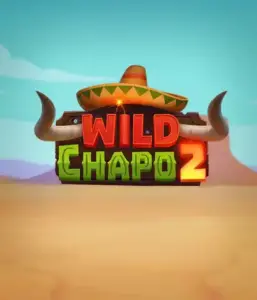 Step into the vibrant Mexican desert with Wild Chapo 2 slot by Relax Gaming, showcasing a whimsical bull wearing a sombrero amid a serene desert backdrop. This graphic portrays the charm and humor of the game, ideal for fans of animated adventure slots, offering a captivating gaming experience.